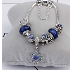 Sternenarmband Damen – Schneeflocke & Konstellation Look