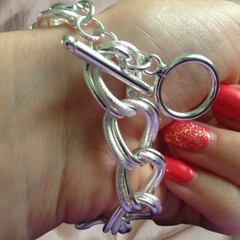 Elegantes Damenarmband – Versilberte Legierung & Stil