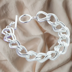 Elegantes Damenarmband – Versilberte Legierung & Stil