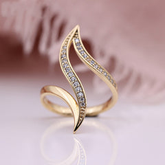 Statement-Ring Damen in Roségold – Geometrisch & Vintage-Stil
