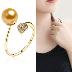 Pearl women''s single opening adjustable ring