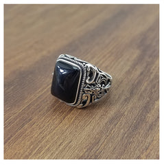 S925 sterling silver ring male ring