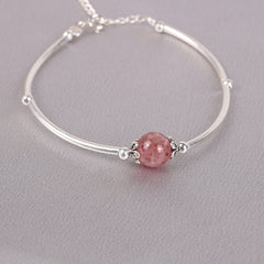 Pink Crystal Transfer Beads Female Bracelet