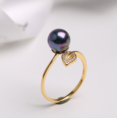 Pearl women''s single opening adjustable ring