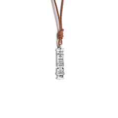 Vintage 925 Silver Whistle Pendant Necklace