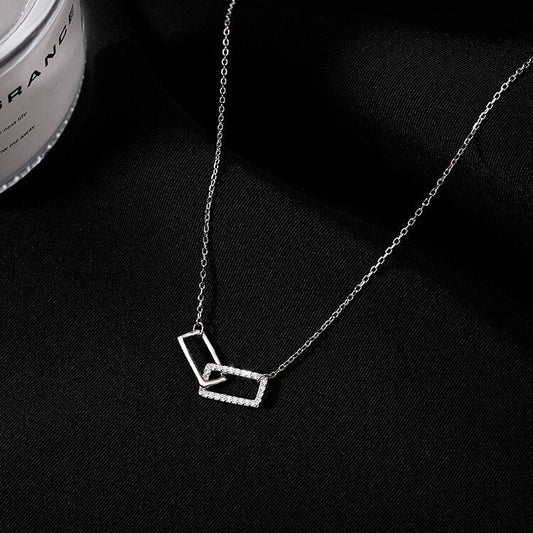 Double Square Necklace