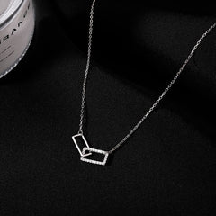 Double Square Necklace