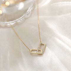Double Square Necklace