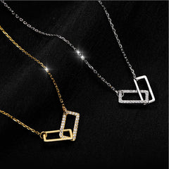Double Square Necklace