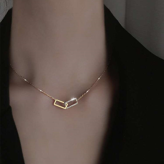 Double Square Necklace