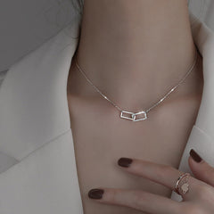 Double Square Necklace