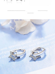 Star Earrings Female Diamond-studded Earring