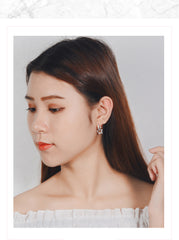Star Earrings Female Diamond-studded Earring
