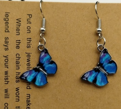 Blaue Schmetterling-Ohrringe Damen – Elegant & verspielt