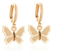 Blaue Schmetterling-Ohrringe Damen – Elegant & verspielt