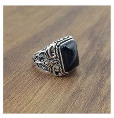 S925 sterling silver ring male ring