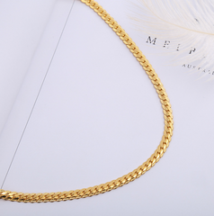 Men Necklace Gold Snake Chain