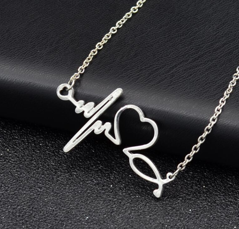 Heartbeat Necklace Women Necklaces
