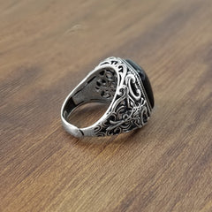 S925 sterling silver ring male ring