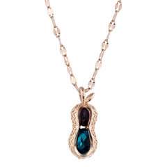 Female crystal peanut necklace