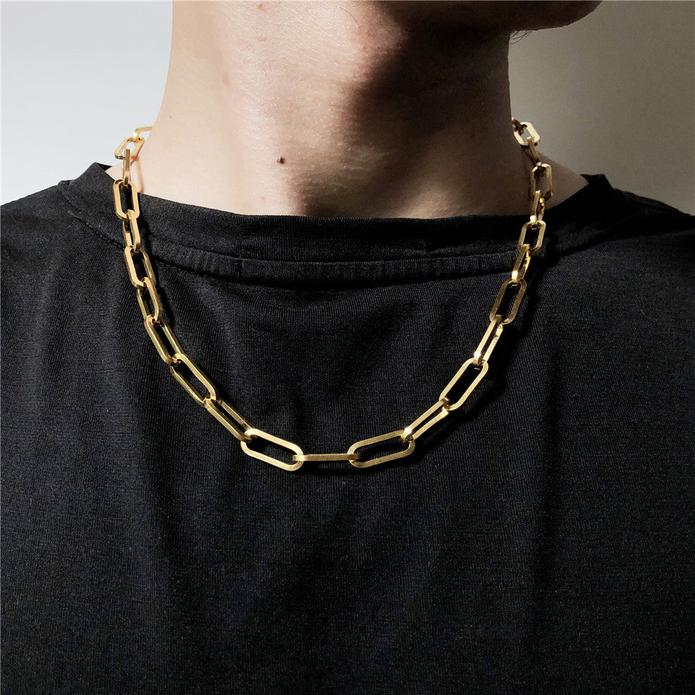 Titanium Steel Men Hip Hop Necklace Women