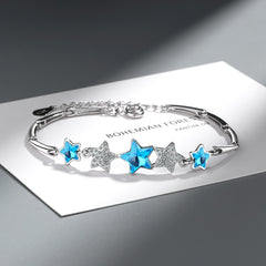 Female blue star bracelet