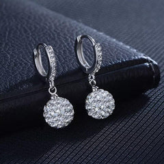 Shamballa Ohrringe Rund – Mit Zirkonia, Glanz & Eleganz
