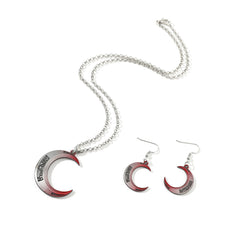 Moon Knight Halskette mit Halbmond-Anhänger – Mystischer Damenschmuck