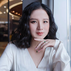 Ethnic style silver ring