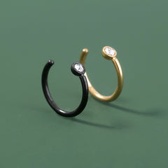 Cross-border C-shaped stainless steel nose ring