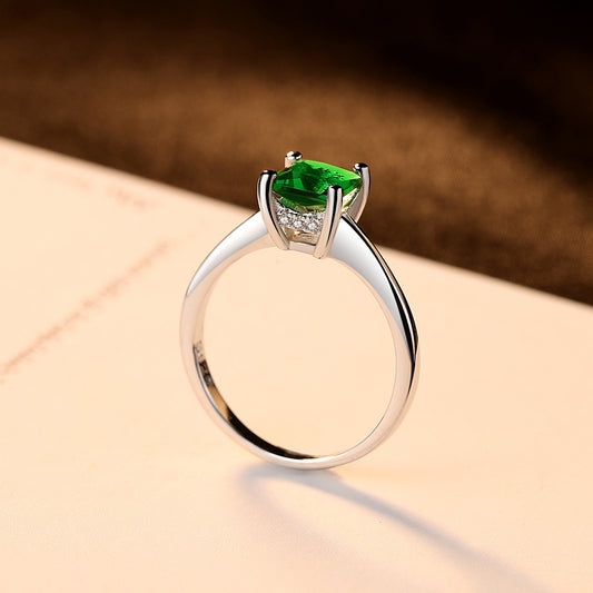 Ethnic style silver ring