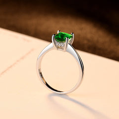 Ethnic style silver ring