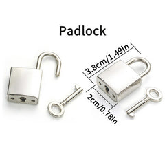 Punk Chain Lock Pendant Necklace