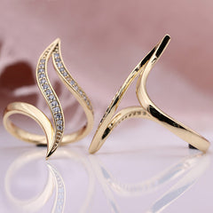 Statement-Ring Damen in Roségold – Geometrisch & Vintage-Stil