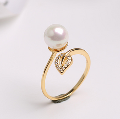 Pearl women''s single opening adjustable ring