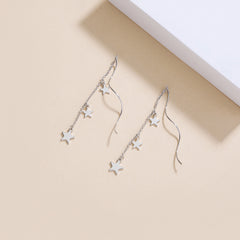 Tassel Stern Ohrringe Damen – Geometrisch & elegant