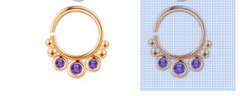 Ornaments Diamond-studded Nose Ring