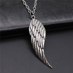 Bird Wing Feather Metal Chain