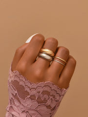 Metall-Ring-Set für Damen – Mehrere Ringe im modernen Look