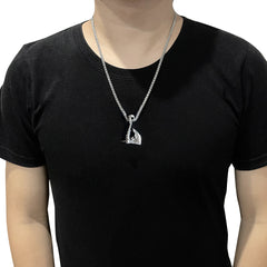 Stainless Steel Axe Pendant Chain Men