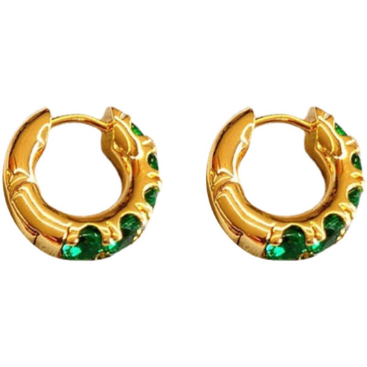 Emerald Thick Earring
