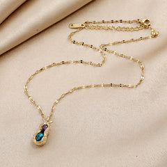 Female crystal peanut necklace