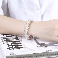 Female bracelet with light bead