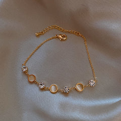 Small Round Bean Opal Bracelet