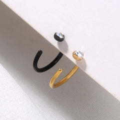 Cross-border C-shaped stainless steel nose ring