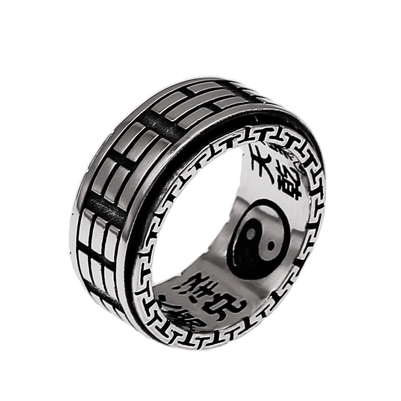 Handgefertigter 925 Silber Ring – Vintage-Schriftrolle Unisex