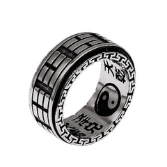 Handgefertigter 925 Silber Ring – Vintage-Schriftrolle Unisex