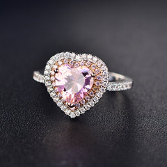 Love-Ring Damen Silber – Voll besetzt mit Zirkonia & plattiert