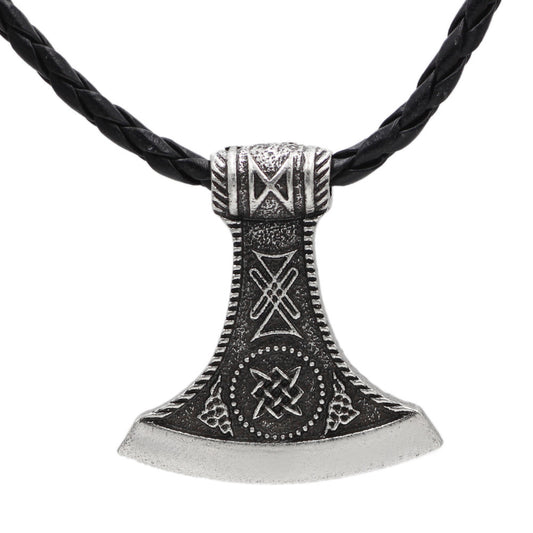 Nordic Viking Symbol Axe Pendant Necklace