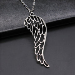 Bird Wing Feather Metal Chain